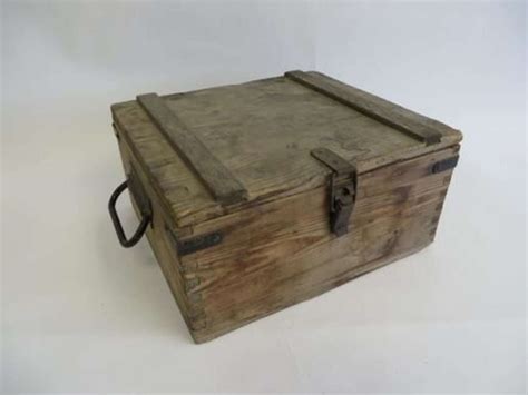 ww2 us metal ammo boxes|ww2 wooden ammunition box.